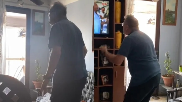 gritos,-festejos-y-lagrimas-de-emocion:-filmo-a-su-papa-viendo-a-los-pumas-y-se-hizo-viral-en-tiktok