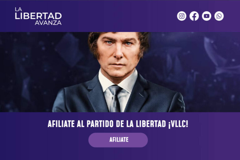 Como afiliarse a La Libertad Avanza; una manera sencilla, online y rápida