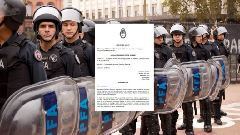 El Frente de Izquierda propone anular el decreto que reforma a la Policía Federal