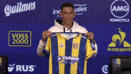 Ángel Di María, emocionado en su regreso a Rosario Central: Volver acá es más que todo lo que hice