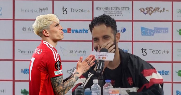 Amorim, DT del United, del «quiero quedarme 20 años» a dar detalles sobre el futuro de Garnacho