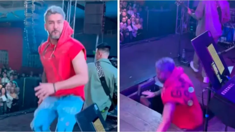 Se rompió el escenario y cayó en pleno show: cómo sigue la salud del cantante de la banda Dale Q’ Va