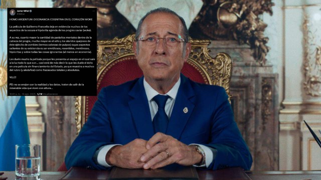 La opinión de Milei sobre la nueva película de Francella: «Les duele mucho»