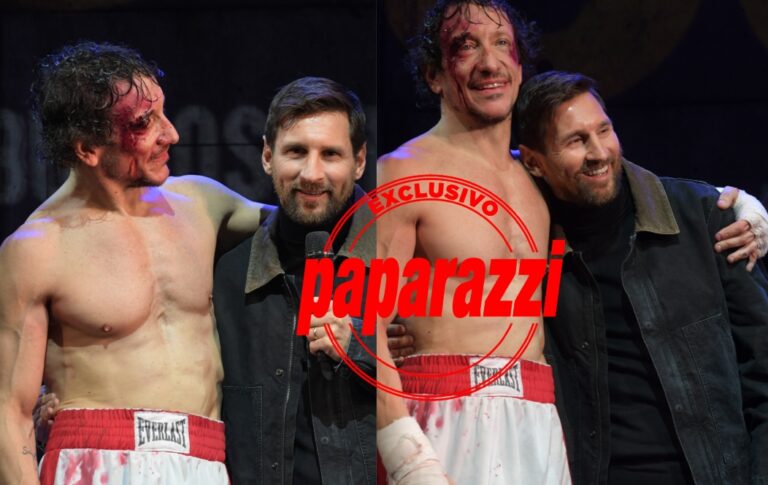 Fotos exclusivas! Leo Messi fue a ver la obra de Nico Vázquez y la locura fue total: «El Rocky más importante»