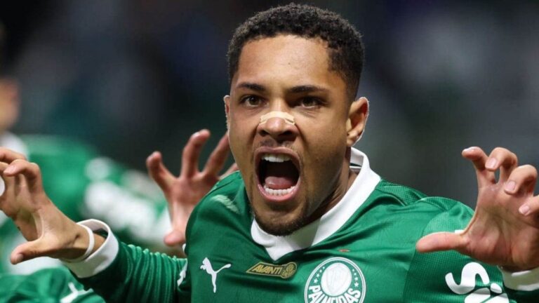 La burla de Vitor Roque a River tras la clasificación de Palmeiras en la Copa Libertadores