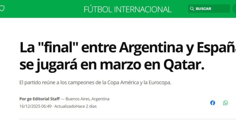 Finalissima: qué dijeron en el mundo de la confirmación del partido que jugarán Argentina y España