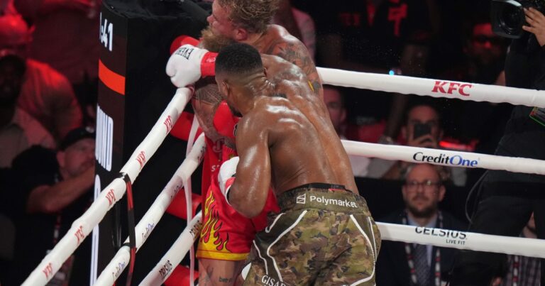 La radiografía que muestra la «doble mandíbula rota» de Jake Paul tras el brutal nocaut de Anthony Joshua