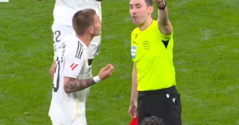 Franco Mastantuono fue sancionado con dos fechas de suspensión en Real Madrid: el informe cita «menosprecio y desconsideración» al árbitro