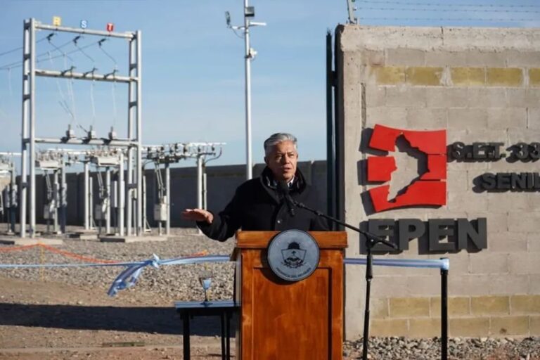Inauguración de la ampliación del sistema eléctrico de Senillosa