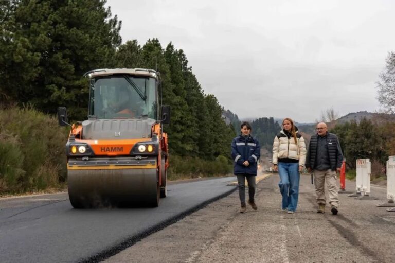 Trabajos de repavimentación en la ruta provincial 48 en San Martín de los Andes